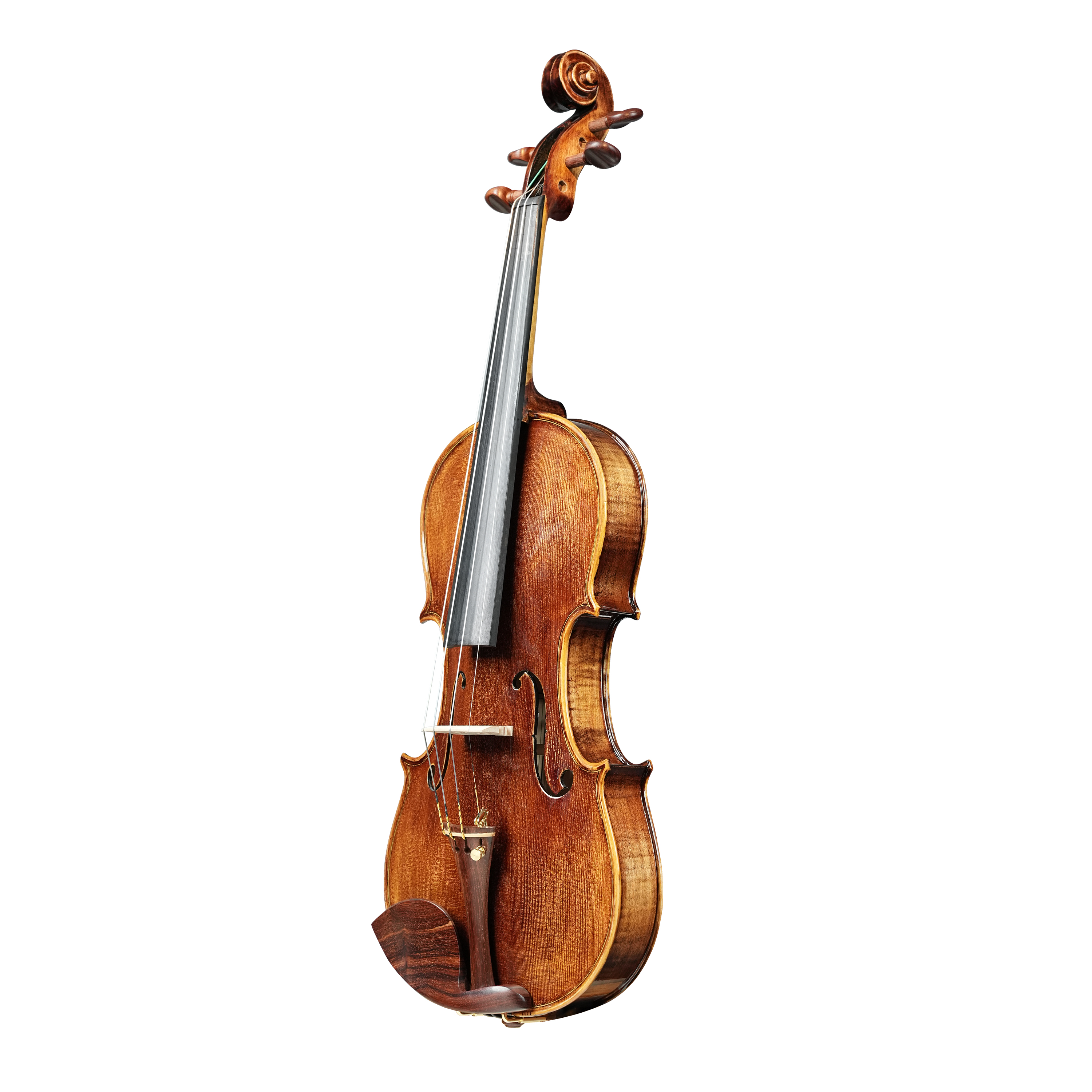 Semi-Professional Figured Maple Violin - Hybrid Solid Top/Plywood Back | Studio-Quality Projection at Entry-Pro Price