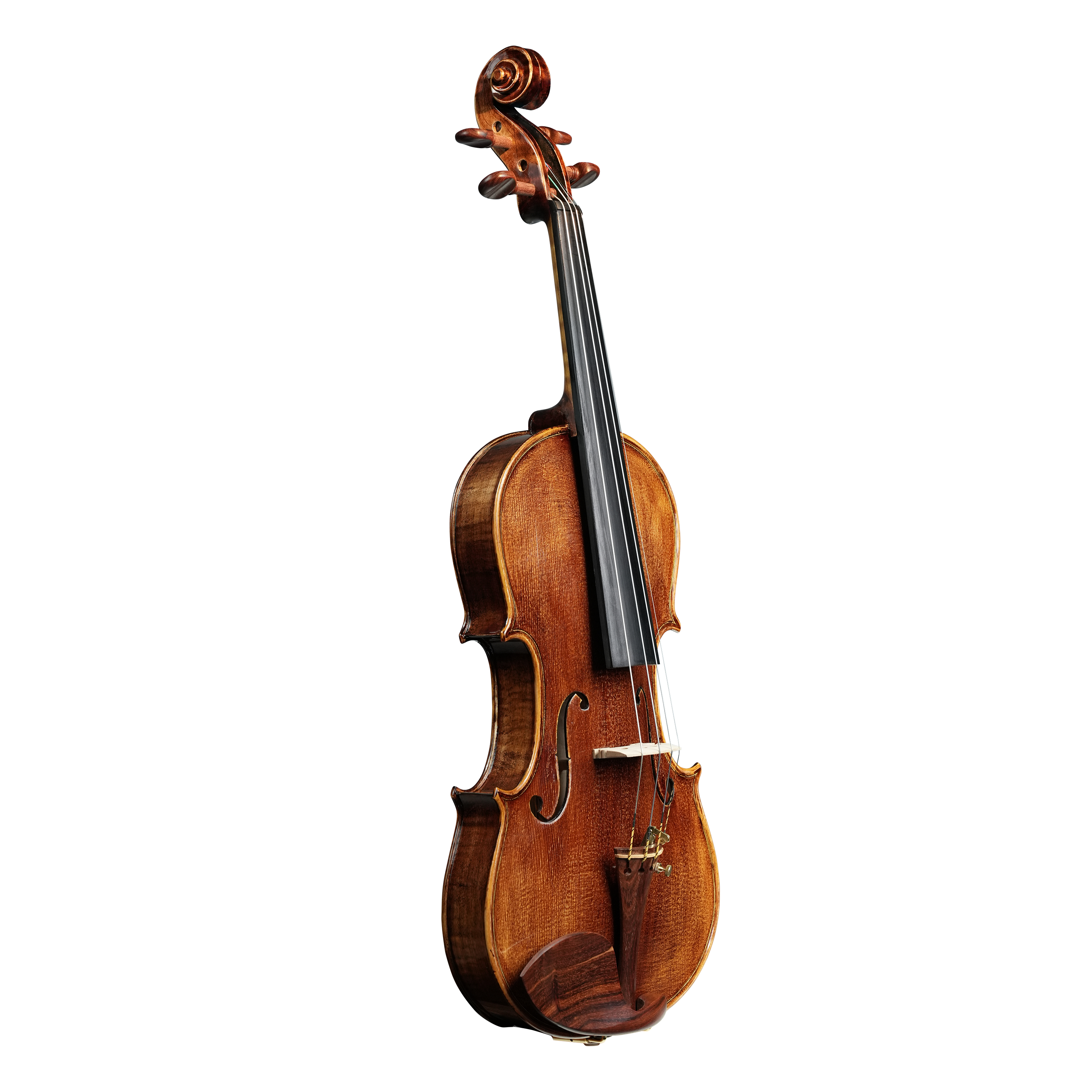 Semi-Professional Figured Maple Violin - Hybrid Solid Top/Plywood Back | Studio-Quality Projection at Entry-Pro Price